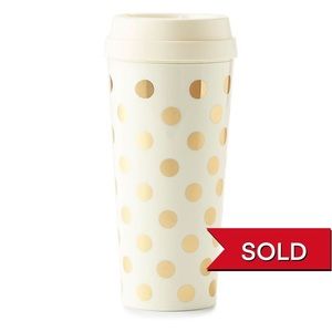 kate spade new york Gold Dots Thermal Travel Mug